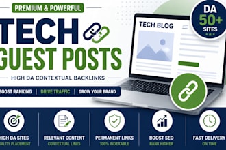 provide powerful tech backlinks with tech guest post