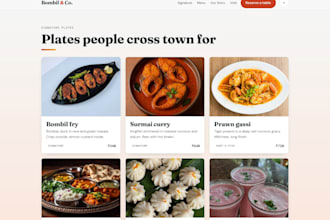 build a modern restaurant website with smooth animations