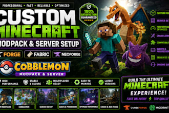 create custom minecraft modpack cobblemon server setup forge fabric neoforg