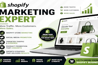 do shopify marketing, shopify seo and fb ads
