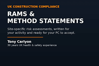 write a professional rams and method statement for your UK construction site