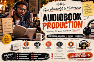 transform your manuscript into a polished professional audiobook