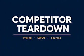 do a competitor analysis report with pricing and swot