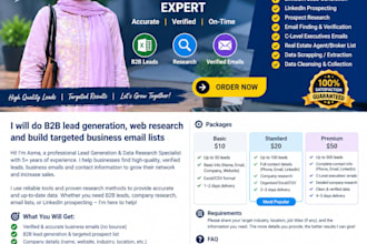 generate b2b leads and business emails for you