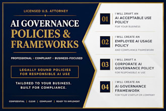 as a US attorney, draft professional ai acceptable use policy startup ai policy