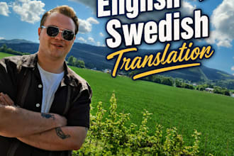 translate english into swedish and vice versa