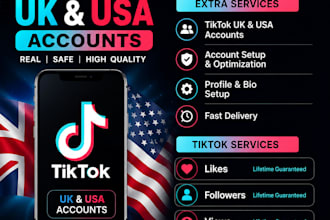 create and set up a tiktok UK account