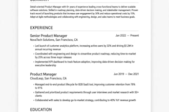 je créerai un CV et une lettre de motivation professionnel