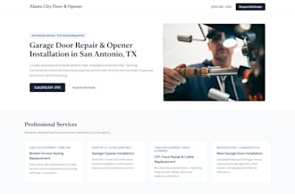 create a landing page or website