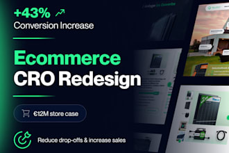 redesign ecommerce website to increase sales and conversions