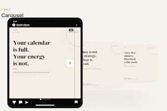 design a 5 slide carousel with caption in fr or en