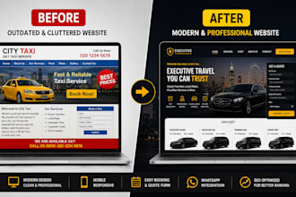 build a professional wordpress website for your taxi or cab booking website