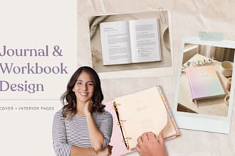 design a thoughtful journal, workbook, or planner