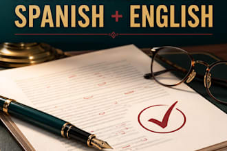 proofread and edit your documents in spanish and english