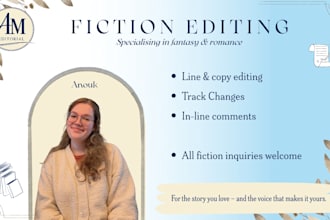 line edit and copy edit your book