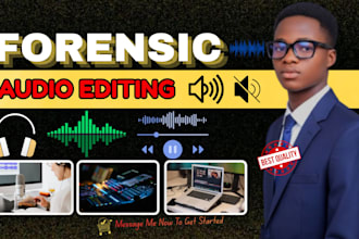 provide forensic audio cleanup, audio editing, noise reduction, audio repair