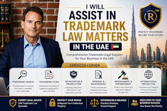 assist in trademark law matters in the uae