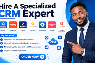 setup nimble insightly zurmo oro CRM automation  copper zapier integrations