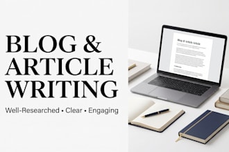 write blog posts and articles