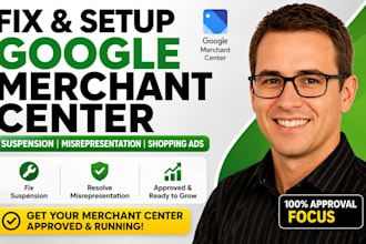 fix, setup google merchant center, suspension, shopping ads, misrepresentation