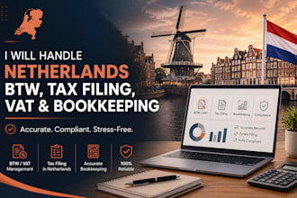 handle netherlands btw, tax filing, vat and bookkeeping