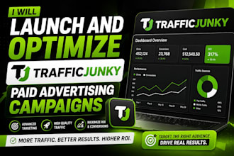 launch and optimize trafficjunky paid advertising campaigns