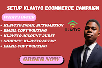 setup klaviyo  newslette ecommerce campaign undefined email marketing automation