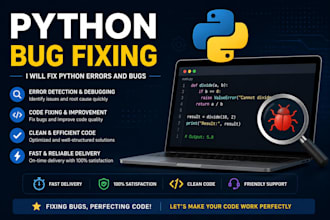 do python programming, debugging and automation tasks
