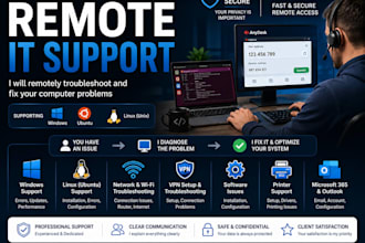 provide professional remote IT support, troubleshoot your pc
