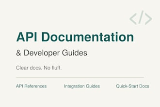 write clear API documentation and developer guides