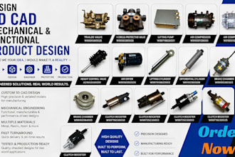 do 3d cad design dfm 3d printing engineering modelling product in solidworks
