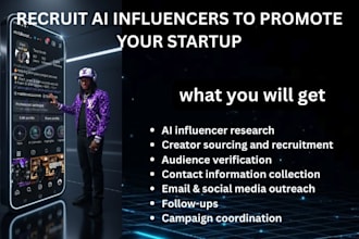 recruit ai influencers to promote your startup