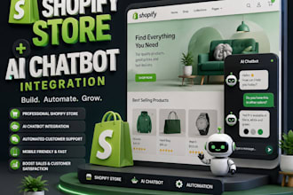 build a shopify store with ai chatbot and automation