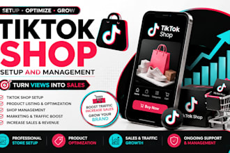 manage tiktok shop, facebook shop, instagram shop and optimize products