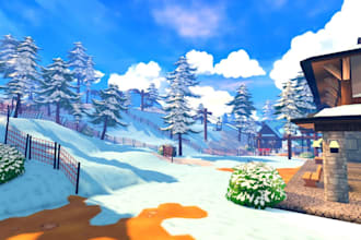 build low poly roblox map, terrain map in roblox