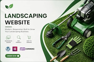 design a lawn care and landscaping website