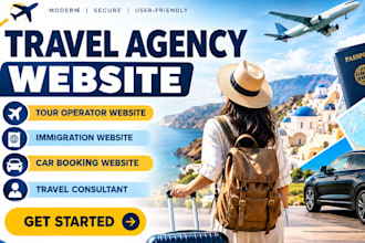 travel agency immigration website tour operator car consultant website