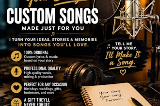 create an original custom song for you