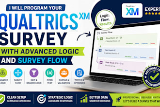 program your qualtrics survey with advanced logic and survey flow