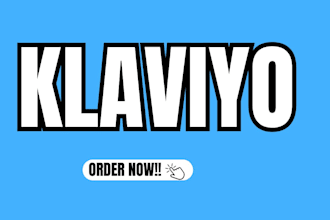 be your klaviyo email marketing  expert