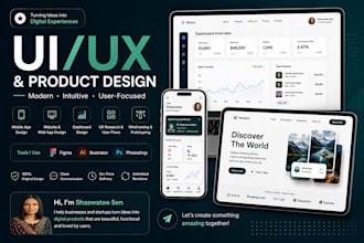create premium UI UX designs for web and mobile
