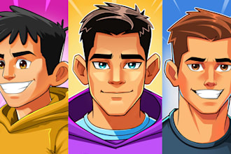 draw a youtube cartoon profile picture or avatar