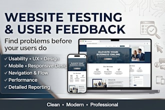test your website and give detailed user feedback