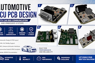 design automotive ecu pcb can bus communication and embedded system