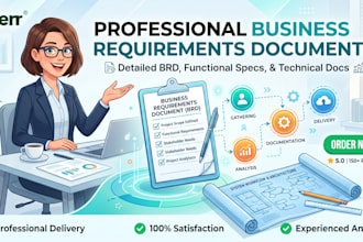 write professional brds, srs, use cases and requirements documents
