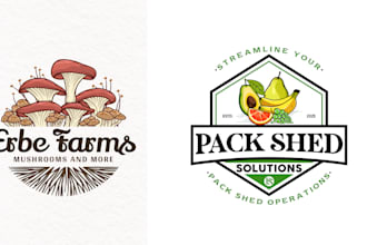 design landscape junk removal lawn care mowing and agriculture logo