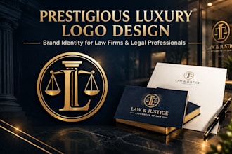 design a prestigious luxury logo and brand identity for your healthcare law firm