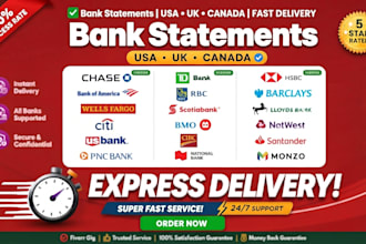 convert bank statement into financial statement