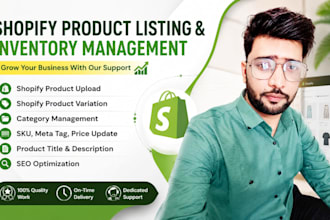 create and optimize shopify product listings and catalog