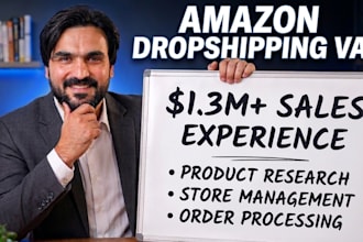 be your expert amazon dropshipping virtual assistant and store manager